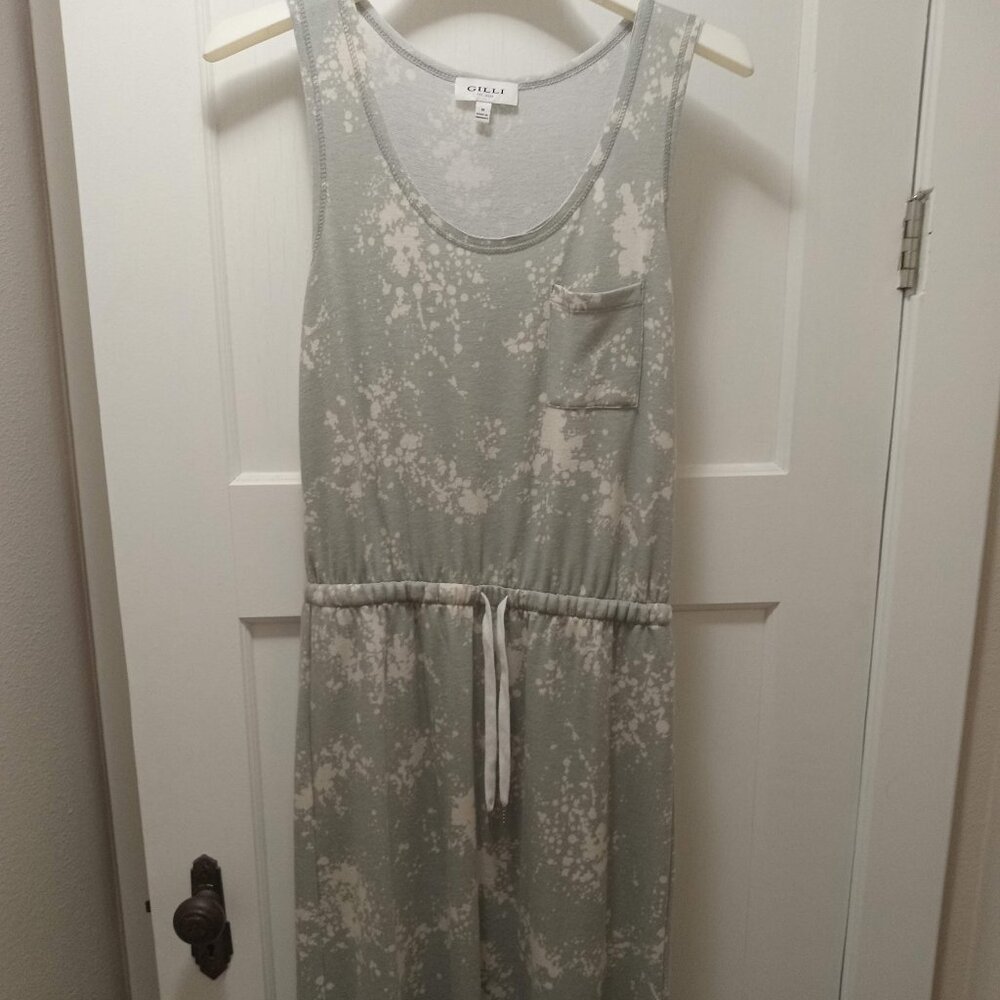 Gilli Gray and Cream Tank Knit Dress